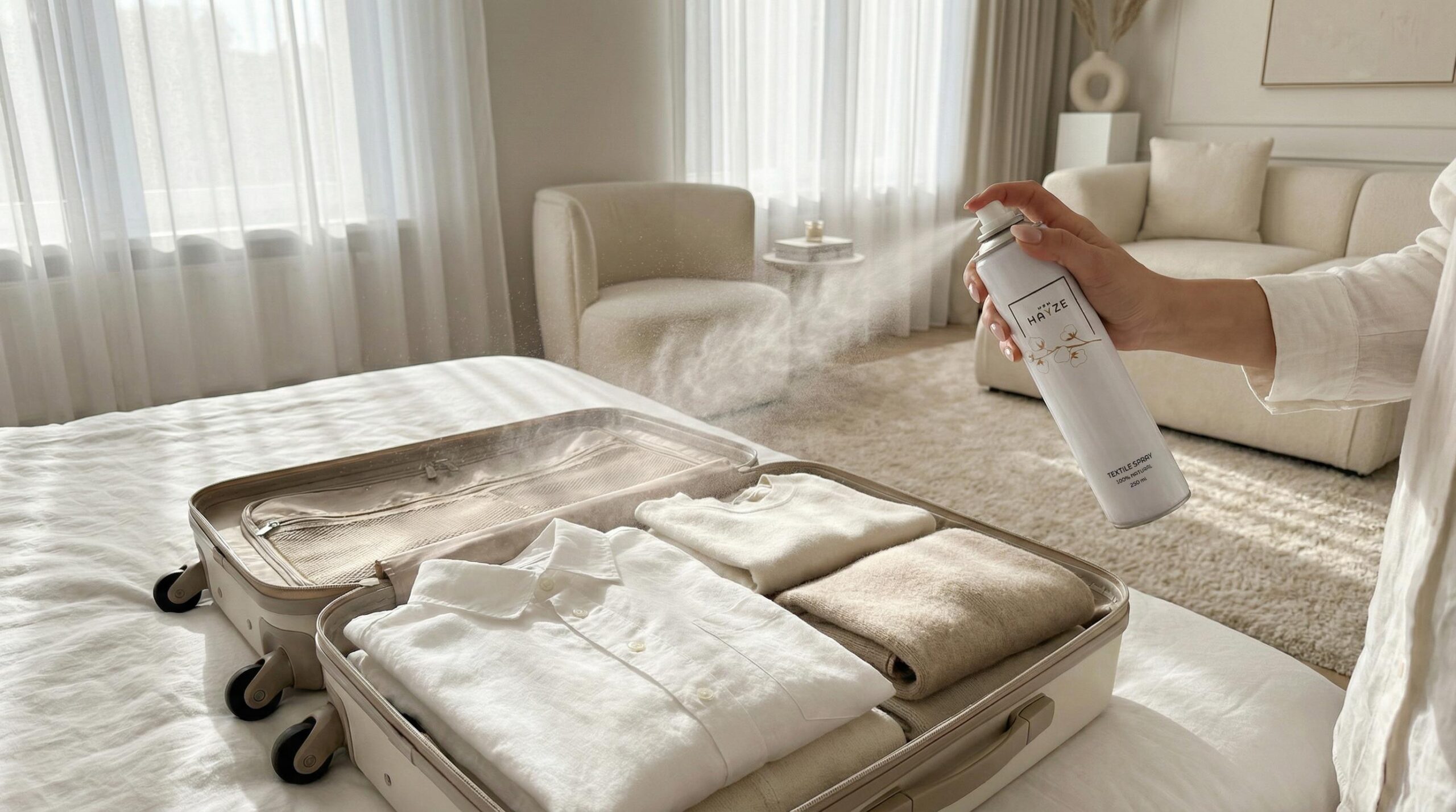 Kleding spray voor op reis